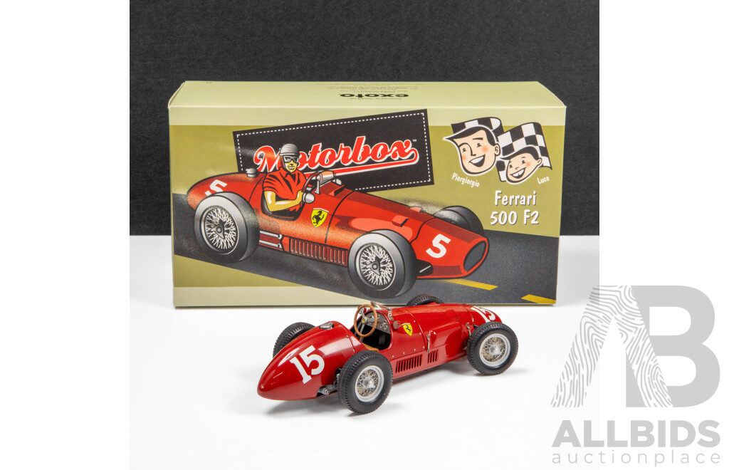 Exoto Motorbox 1952 Ferrari 500 F2 #15 Red - 1:18 Scale Model Car