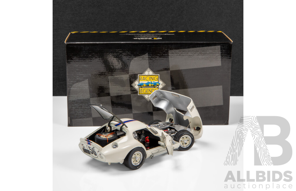 Exoto Racing Legends 1965 Shelby Cobra Daytona Coupe the Ford of France Coupe #56 Nurburgring 1000km - 1:18 Scale Model Car