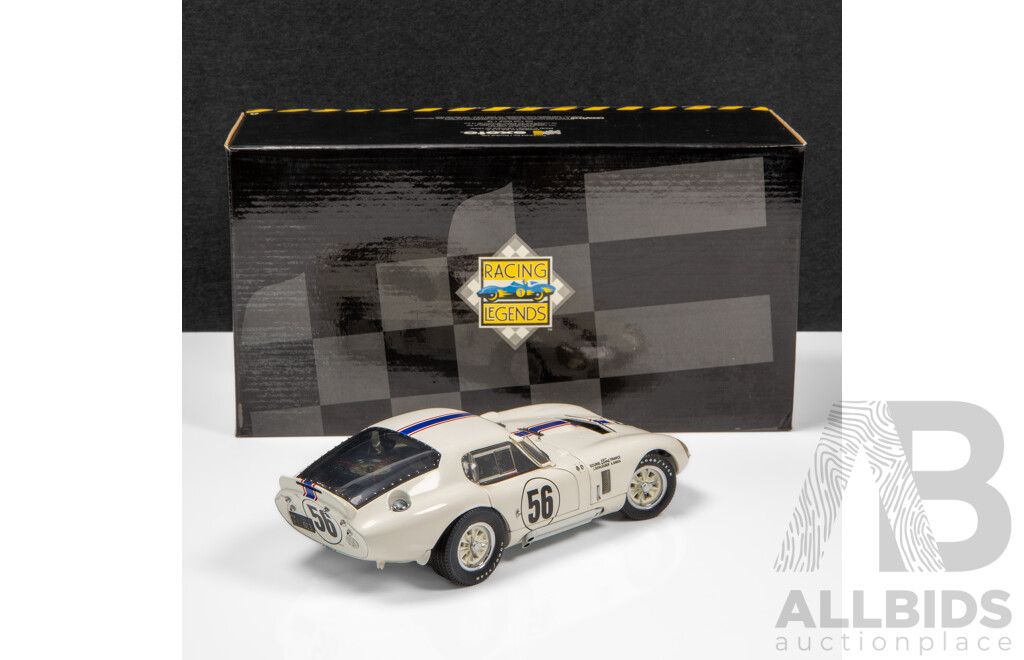 Exoto Racing Legends 1965 Shelby Cobra Daytona Coupe the Ford of France Coupe #56 Nurburgring 1000km - 1:18 Scale Model Car