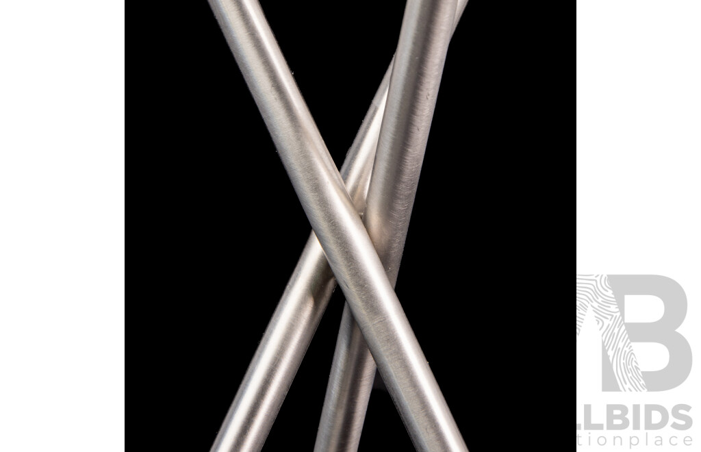 Eva Solo Mello Stainless Steel Candlestick Designed by Claus Jensen and Henrik Holbæk, Circa 2000s