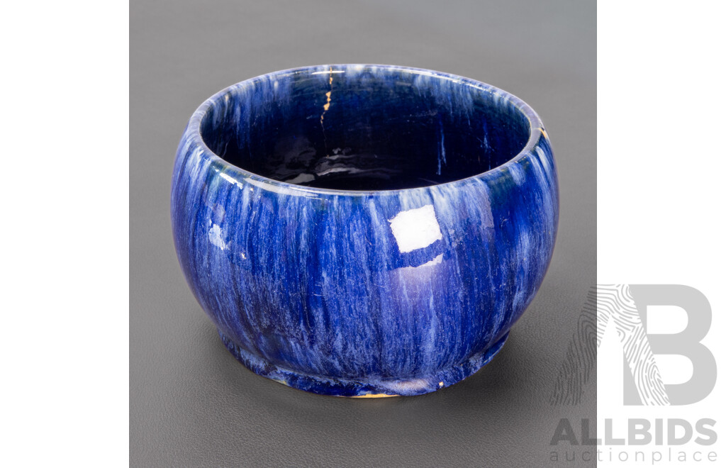 Antique John Campbell Glazed Ceramic Bowl Dated 1932