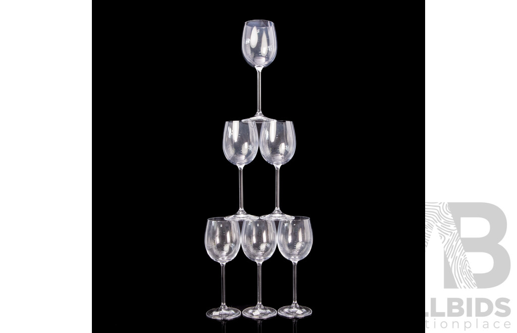 Retro Boxed Set of Six Boda Design Wine Glasses