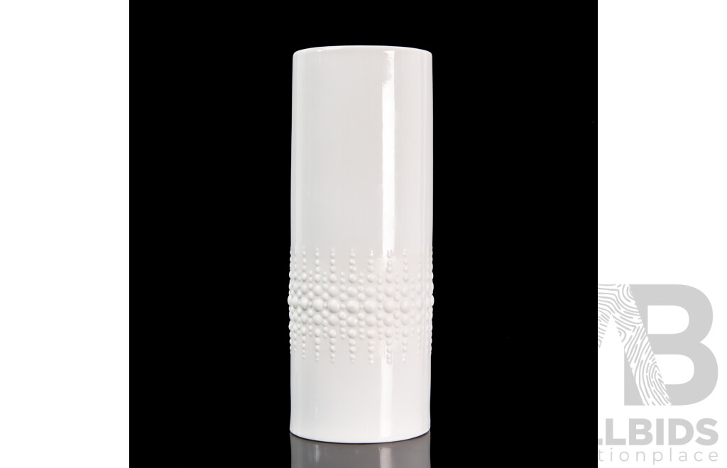 Mid Century Naaman Artline Porcelain Vase Made in Israel, Circa 1970s