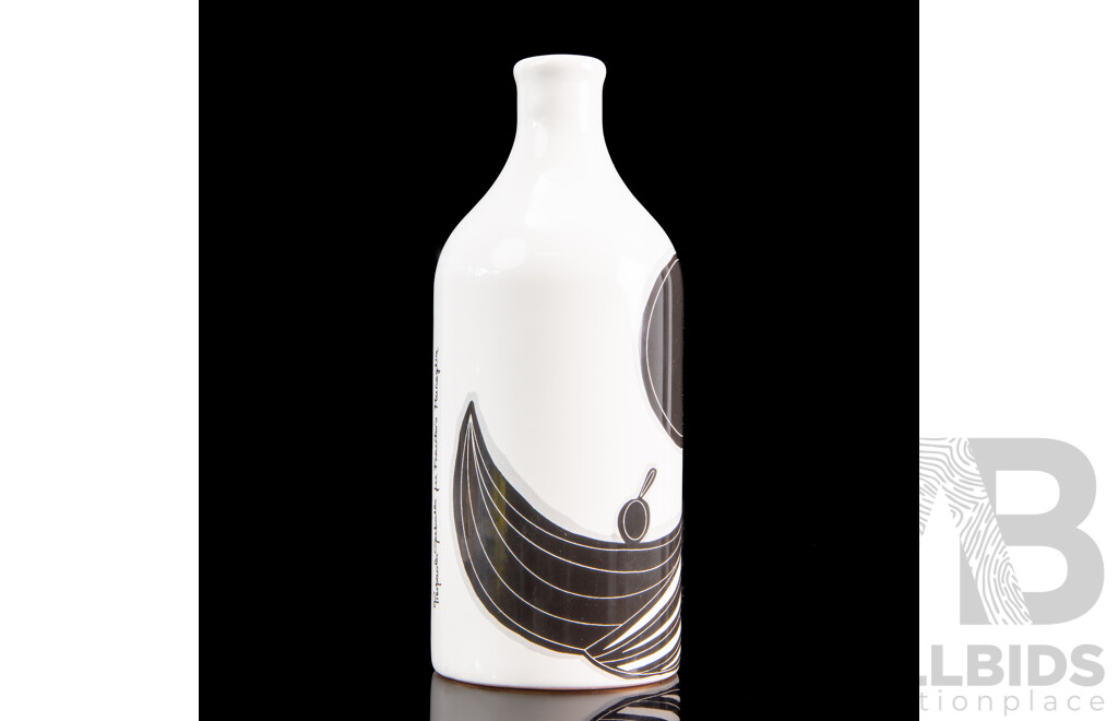 Vintage Limited Edition Frantoio Muraglia the King Extra Virgin Olive Oil Bottle Designed by Pierpaolo Gaballo