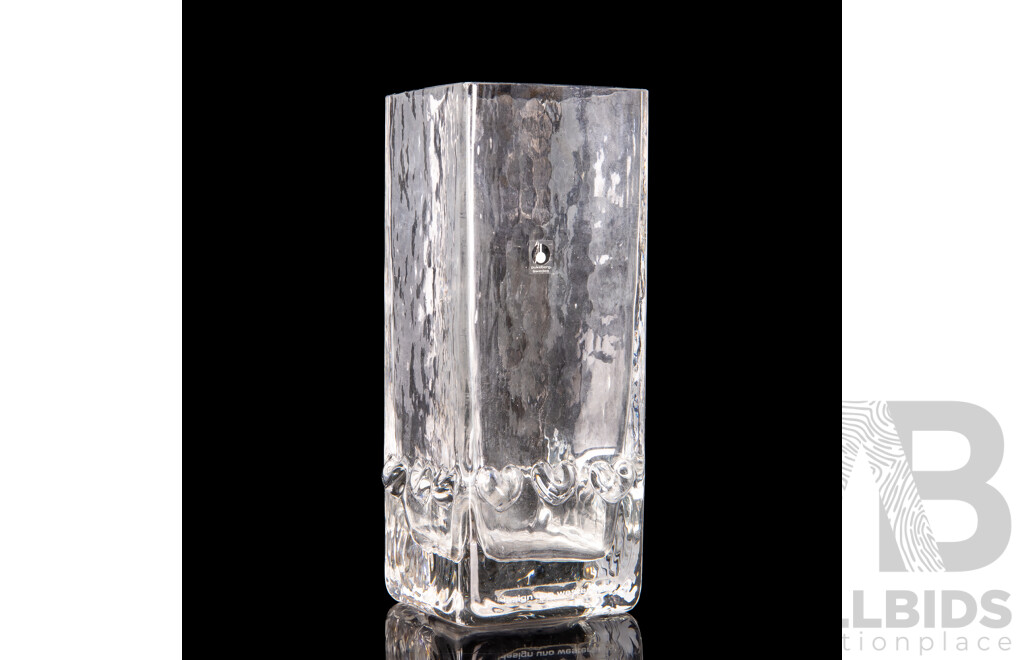 Vintage Pukeberg Sweden Glass Vase, Designed by Uno Westerberg ($3)