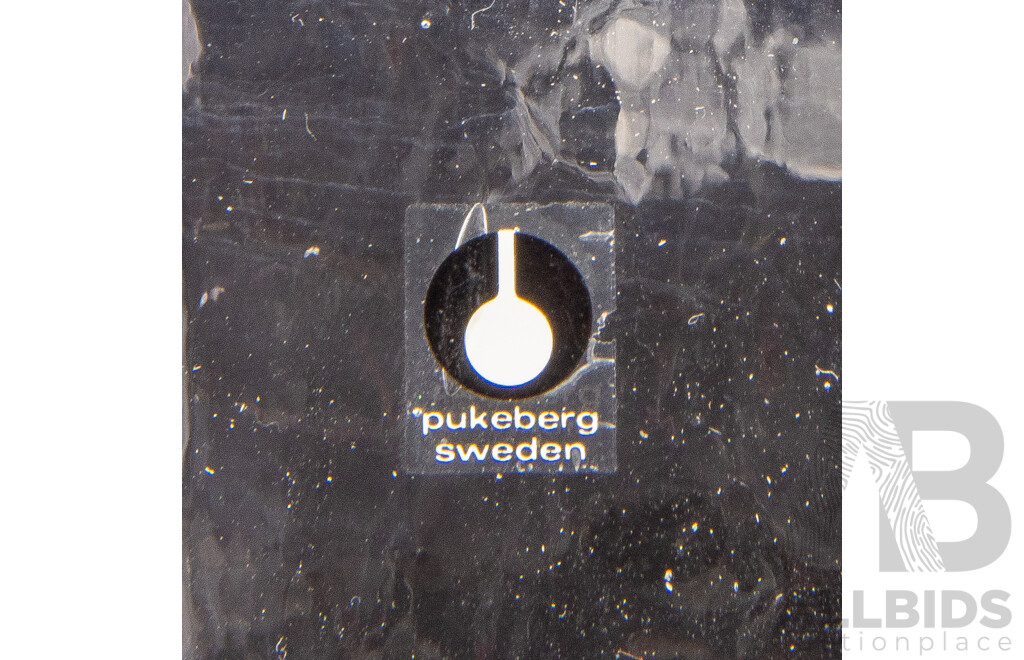 Vintage Pukeberg Sweden Glass Vase, Designed by Uno Westerberg ($3)