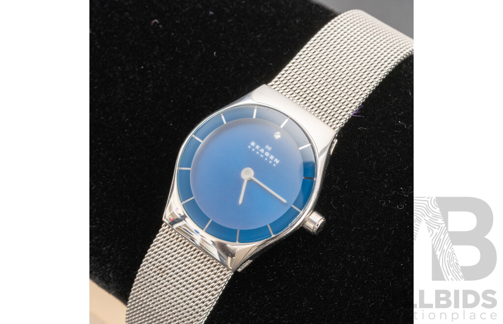 Ladies Skagen Watch with Blue Face, Model SKW2178