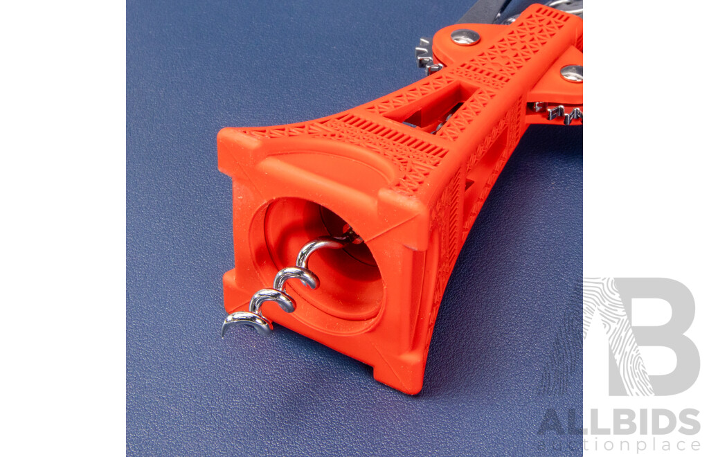 French Pylones Cheers Tower Red Eiffel Tower Corkscrew, Designed by Tire-Bouchen