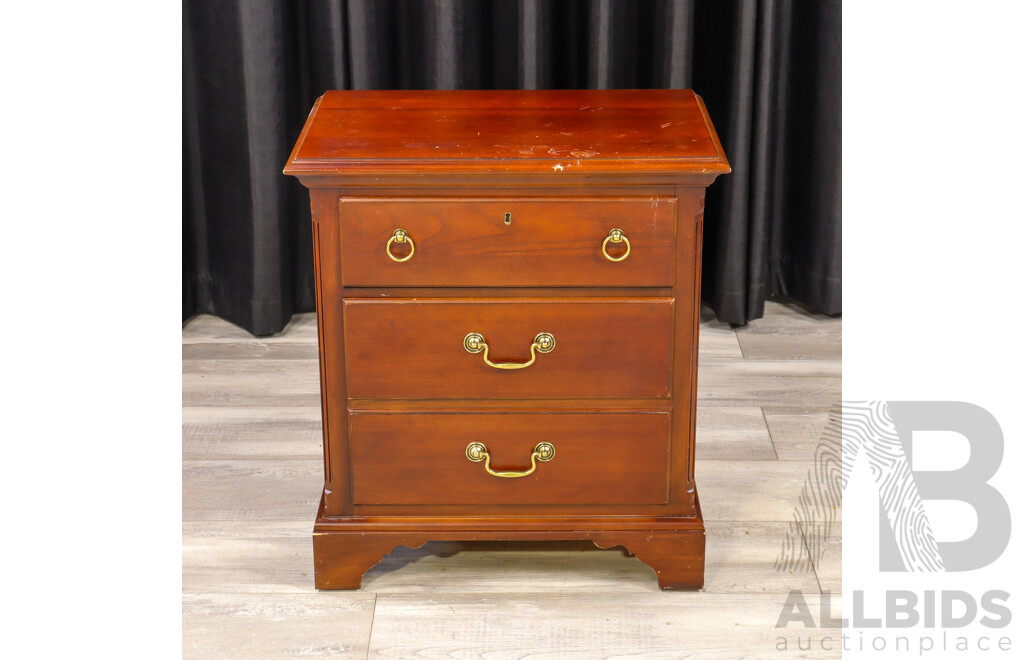 Drexel Heritage Three Drawer Bedside Chest