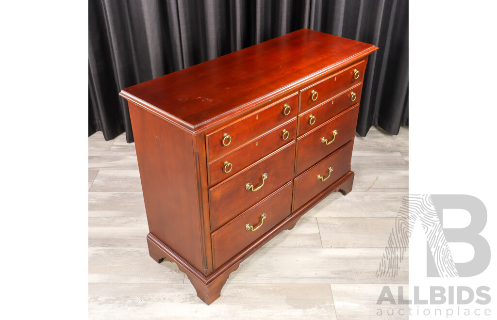 Drexel Georgian Style Chest of Six Drawers