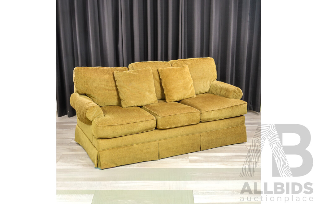 Pair of Fabric Two and Three Seater Lounges