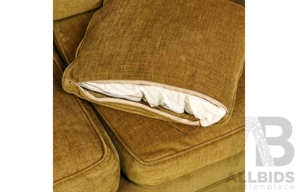 Pair of Fabric Two and Three Seater Lounges