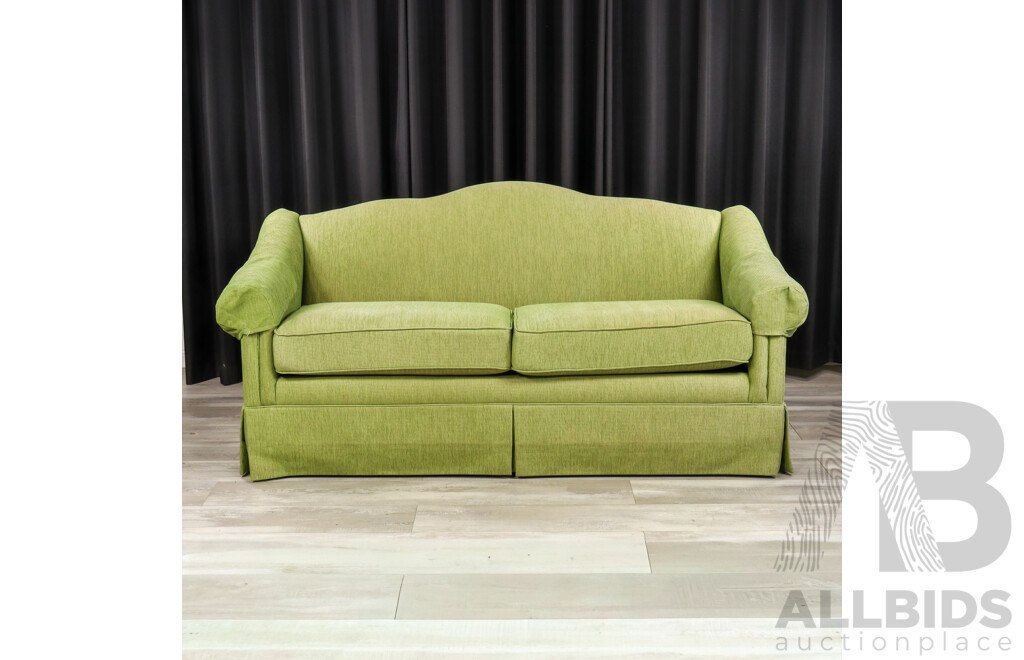 Drexel Heritage Upholstery Collection Three Seater Fabric Lounge in Green