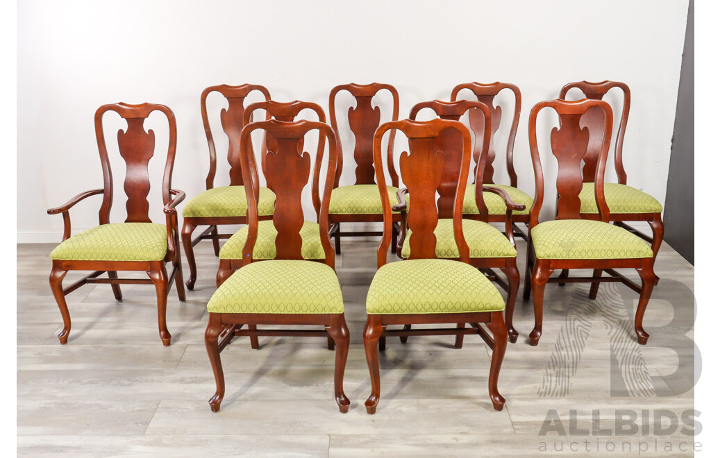 Drexel Heritage Georgian Style 11 Piece Dining Suite Inc Extension Table, Eight Chairs and Two Carvers