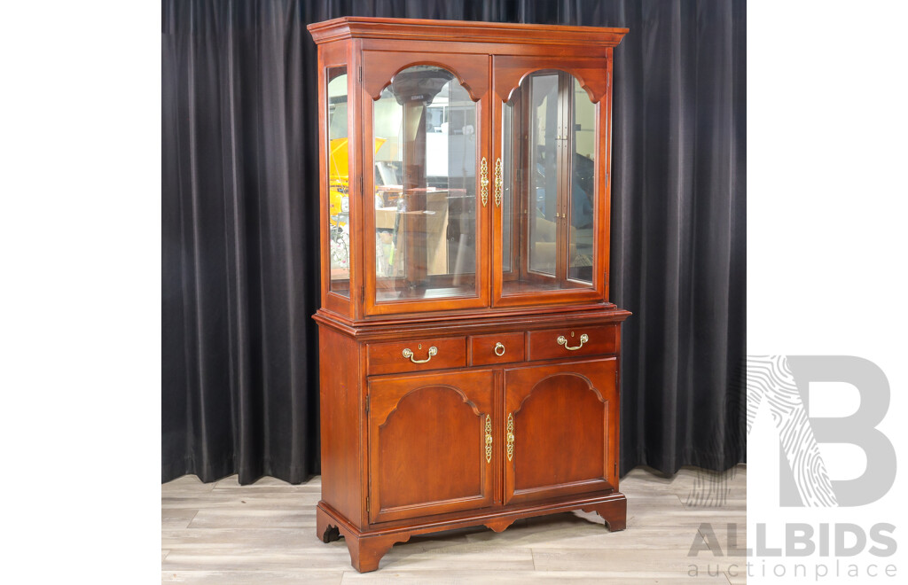 Drexel Heritage Two Piece Buffet Bookcase