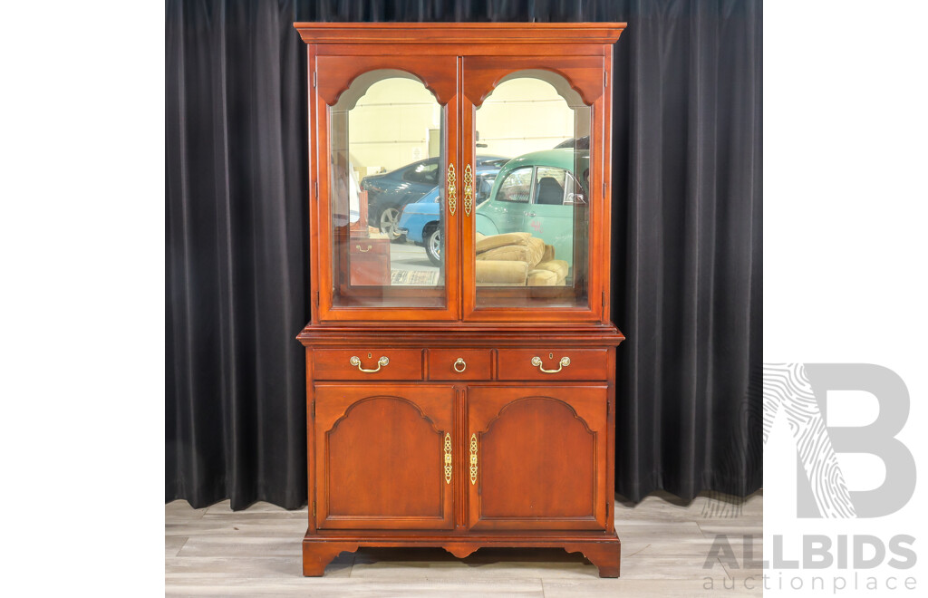 Drexel Heritage Two Piece Buffet Bookcase
