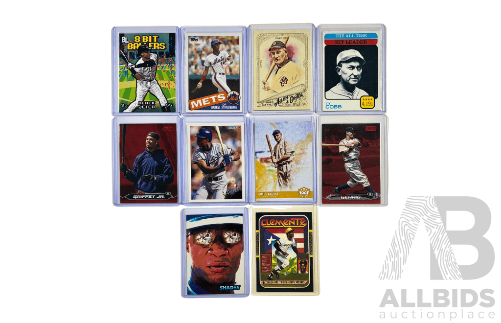MLB Mixed Vintage & Modern 10 Card Lot