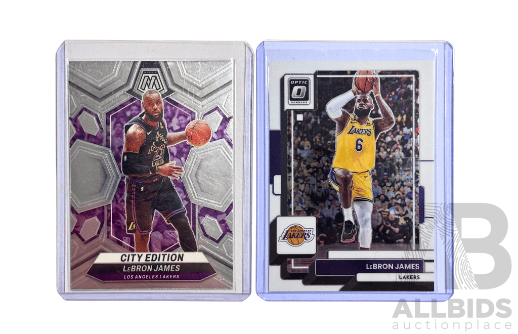 LeBron James Los Angeles Lakers Two Card Lot