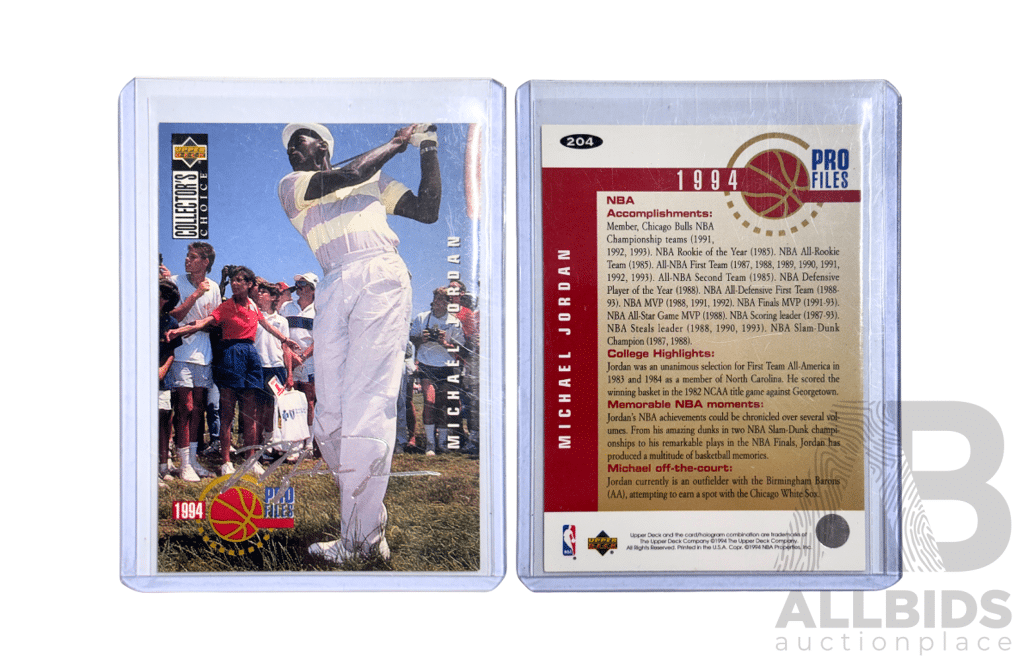 Michael Jordan 1994 Upper Deck Pro Files Card
