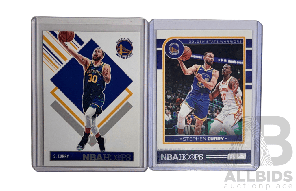 Stephen Curry Golden State Warriors Hoops Card Pair
