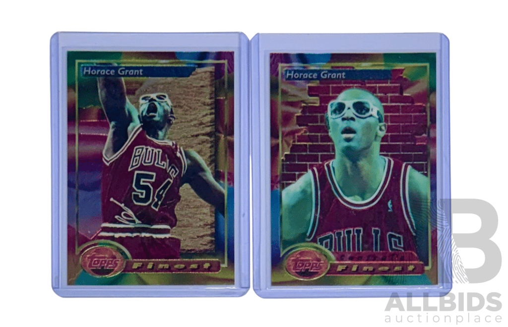 Horace Grant Chicago Bulls Topps Finest Card Duo