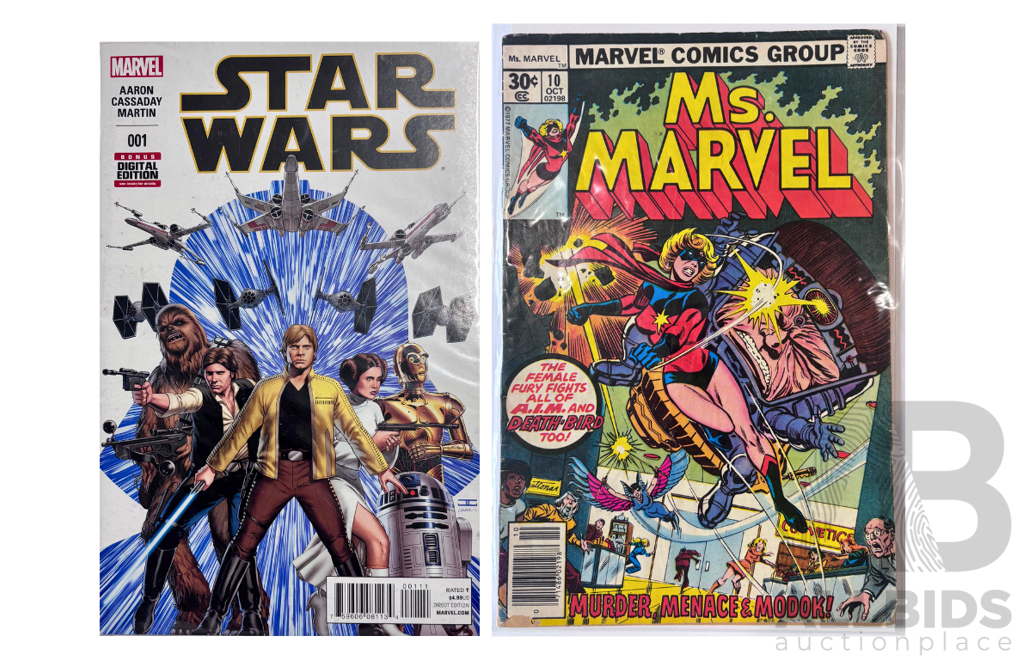 Star Wars No. 1 & Ms. Marvel Comic Pair