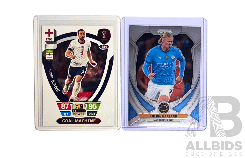 Harry Kane & Erling Haaland 2022 Football Card Pair