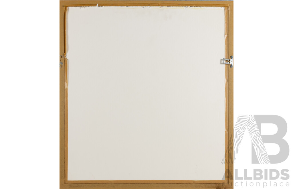 Conchita Carambano, (20th Century, German-Born Australian, 1961-.), Sitting in Silence, Wonderful Original Mixed Media on Paper,