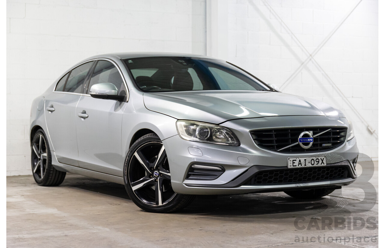 9/2015 Volvo S60 T5 R-Design F MY16 4d Sedan Electric Silver Metallic Turbo 2.0L
