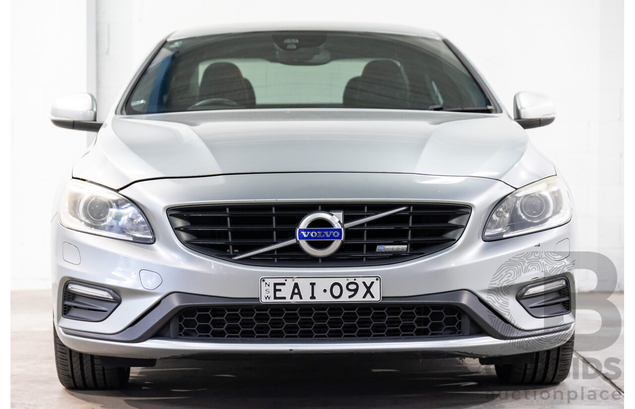 9/2015 Volvo S60 T5 R-Design F MY16 4d Sedan Electric Silver Metallic Turbo 2.0L