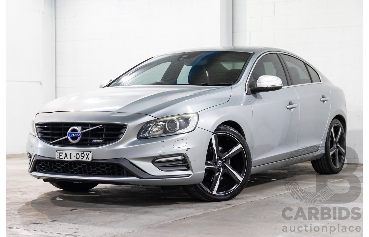 9/2015 Volvo S60 T5 R-Design F MY16 4d Sedan Electric Silver Metallic Turbo 2.0L