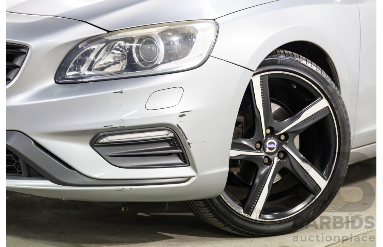 9/2015 Volvo S60 T5 R-Design F MY16 4d Sedan Electric Silver Metallic Turbo 2.0L