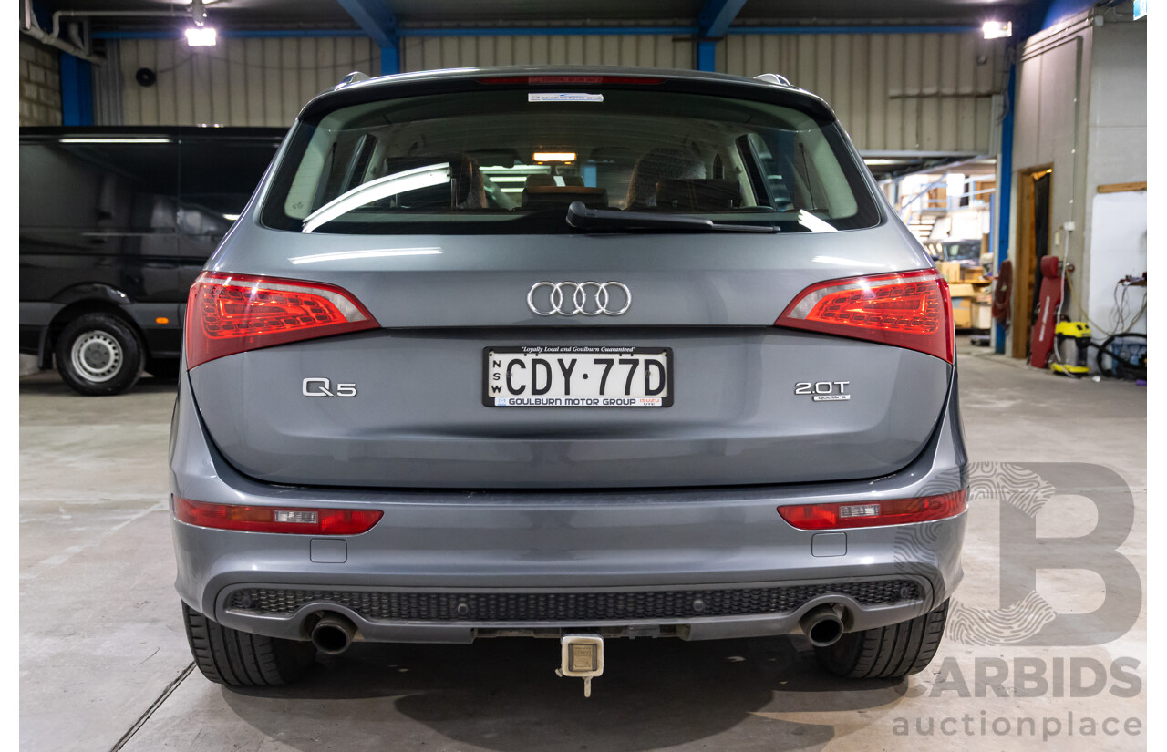 1/2012 Audi Q5 2.0 TFSI Quattro 8R MY12 4d Wagon Monsoon Grey Metallic Turbo 2.0L