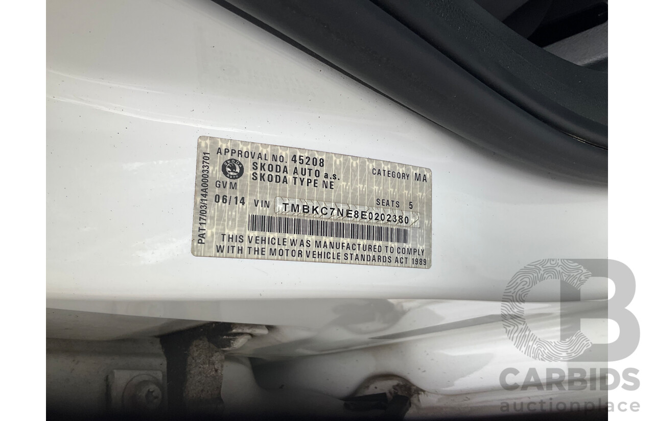 6/2014 Skoda Octavia 103 TSI Ambition NE 4d Wagon Candy White 1.4L