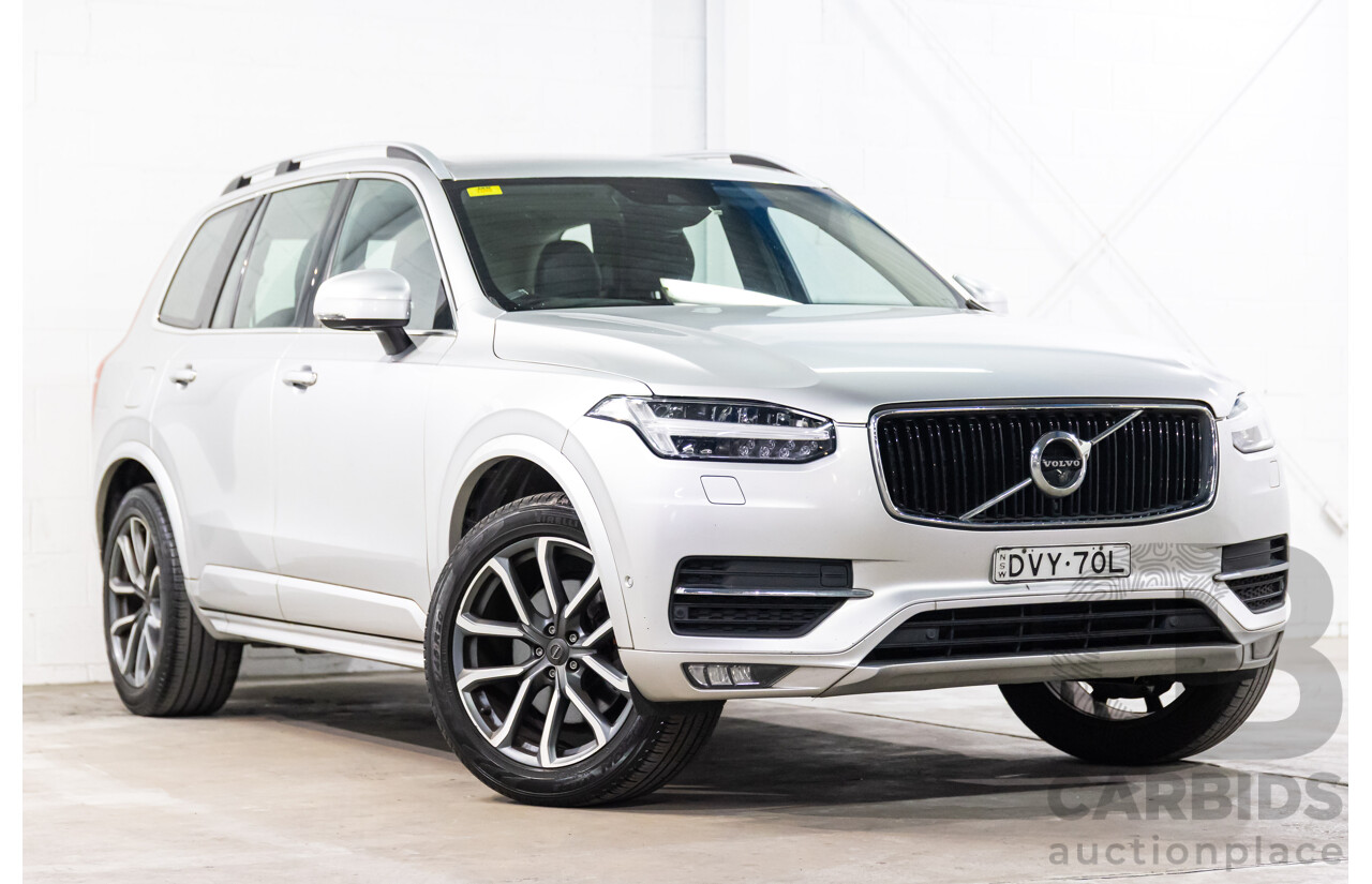 02/2018 Volvo XC90 D5 Momentum (AWD) 256 MY18 4d Wagon Bright Silver Metallic Turbo Diesel 2.0L
