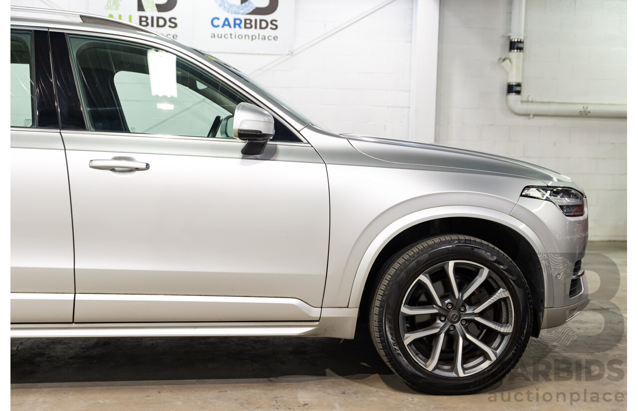 02/2018 Volvo XC90 D5 Momentum (AWD) 256 MY18 4d Wagon Bright Silver Metallic Turbo Diesel 2.0L