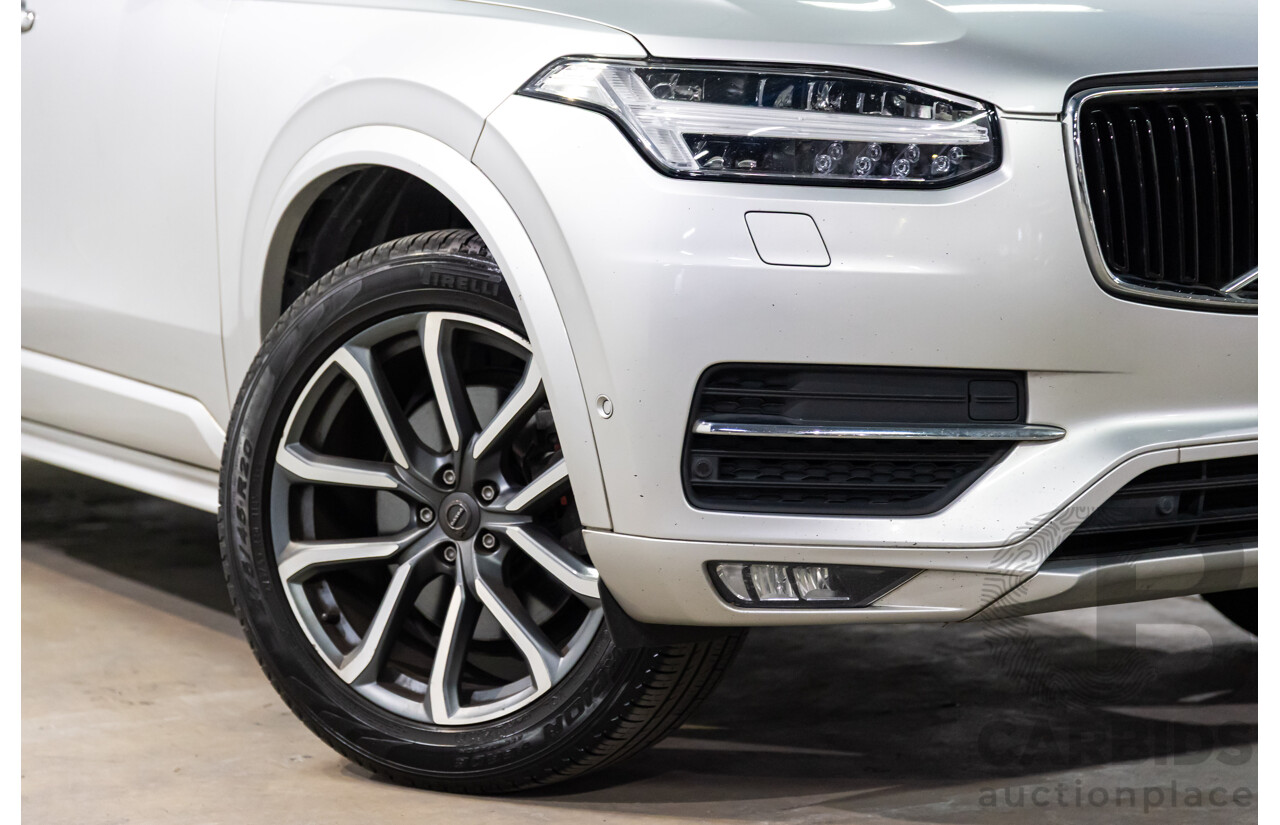 02/2018 Volvo XC90 D5 Momentum (AWD) 256 MY18 4d Wagon Bright Silver Metallic Turbo Diesel 2.0L