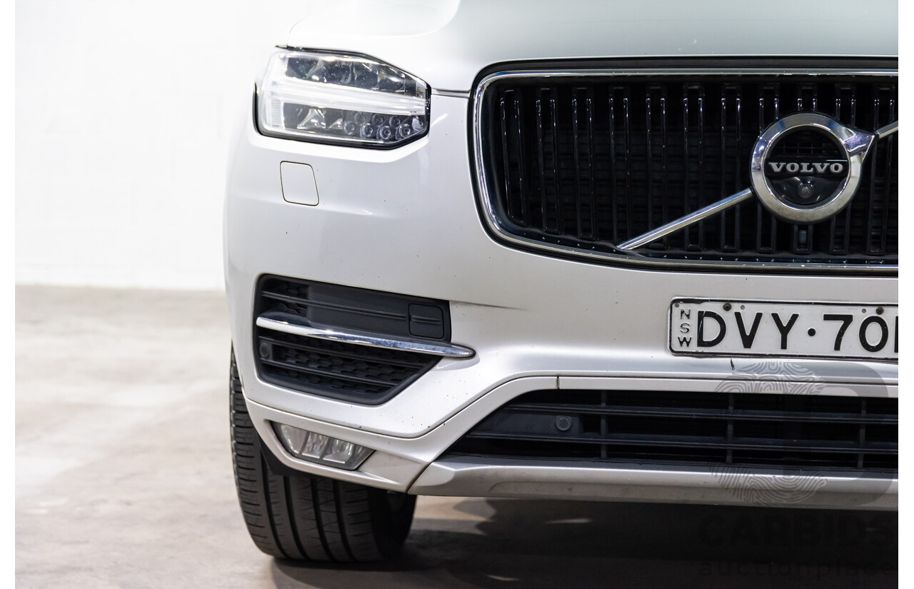 02/2018 Volvo XC90 D5 Momentum (AWD) 256 MY18 4d Wagon Bright Silver Metallic Turbo Diesel 2.0L