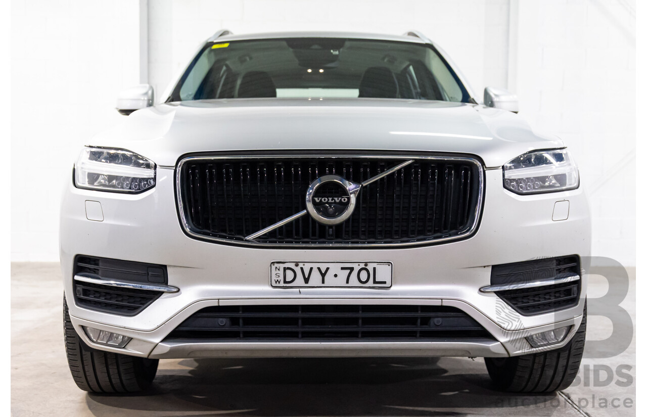02/2018 Volvo XC90 D5 Momentum (AWD) 256 MY18 4d Wagon Bright Silver Metallic Turbo Diesel 2.0L