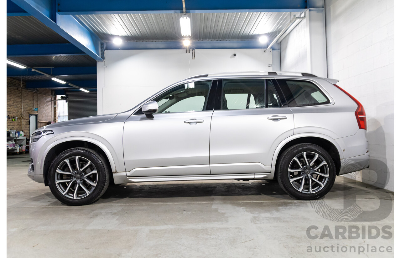 02/2018 Volvo XC90 D5 Momentum (AWD) 256 MY18 4d Wagon Bright Silver Metallic Turbo Diesel 2.0L