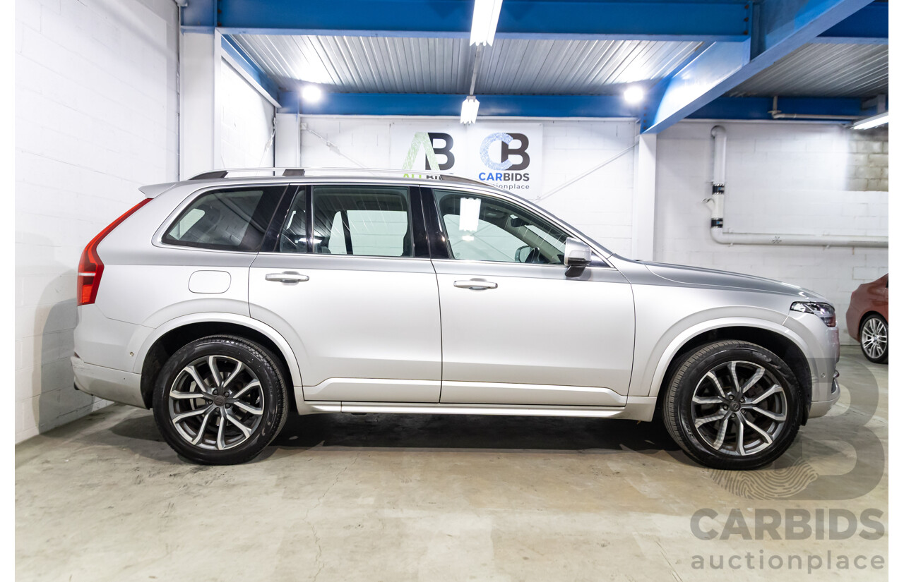 02/2018 Volvo XC90 D5 Momentum (AWD) 256 MY18 4d Wagon Bright Silver Metallic Turbo Diesel 2.0L