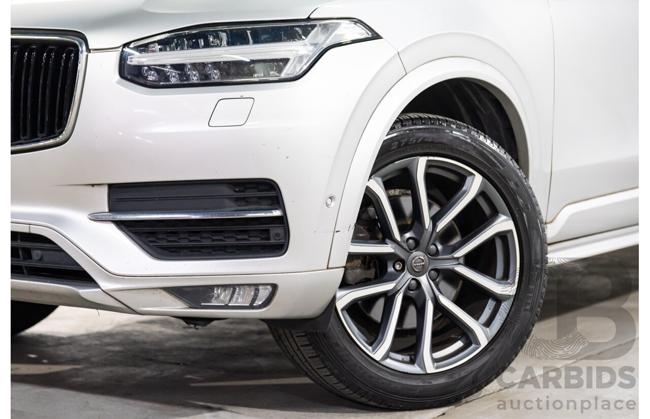 02/2018 Volvo XC90 D5 Momentum (AWD) 256 MY18 4d Wagon Bright Silver Metallic Turbo Diesel 2.0L