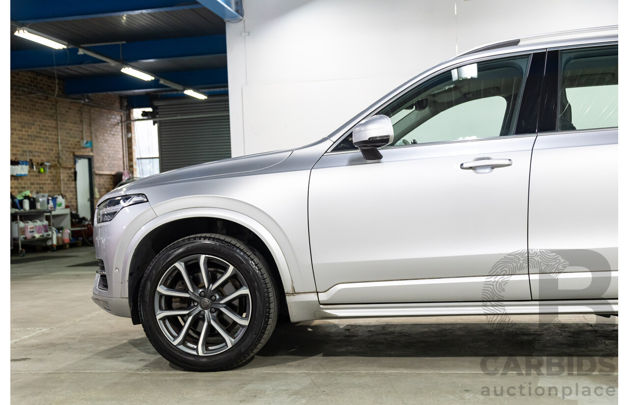 02/2018 Volvo XC90 D5 Momentum (AWD) 256 MY18 4d Wagon Bright Silver Metallic Turbo Diesel 2.0L