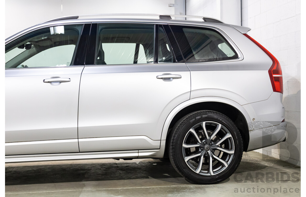 02/2018 Volvo XC90 D5 Momentum (AWD) 256 MY18 4d Wagon Bright Silver Metallic Turbo Diesel 2.0L