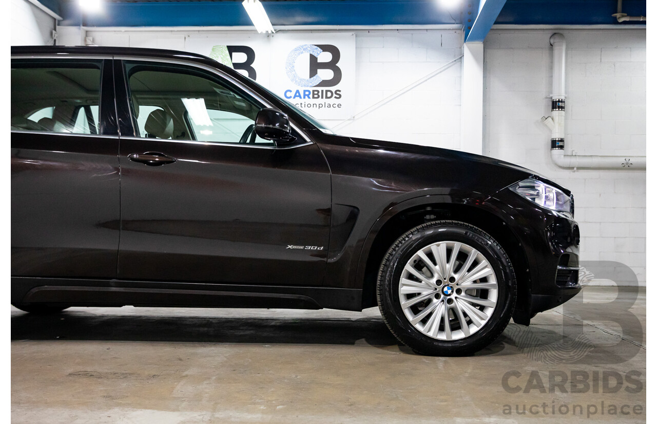 4/2014 Bmw X5 Xdrive 30d F15 MY14 4d Wagon Sparkling Brown Metallic Turbo Diesel 3.0L - 7 Seater