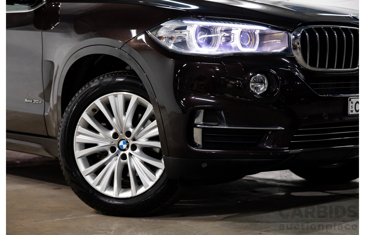 4/2014 Bmw X5 Xdrive 30d F15 MY14 4d Wagon Sparkling Brown Metallic Turbo Diesel 3.0L - 7 Seater