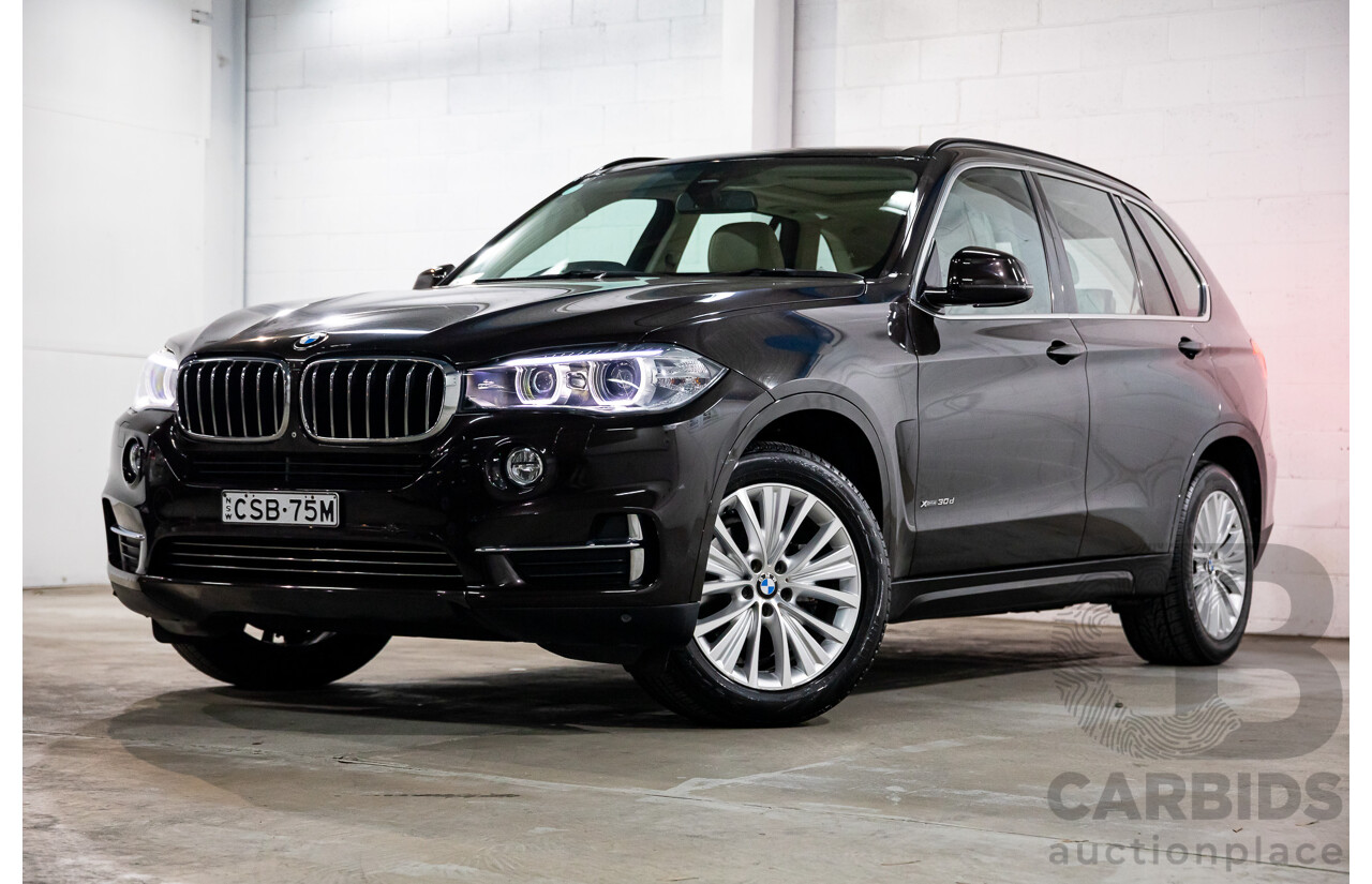 4/2014 Bmw X5 Xdrive 30d F15 MY14 4d Wagon Sparkling Brown Metallic Turbo Diesel 3.0L - 7 Seater