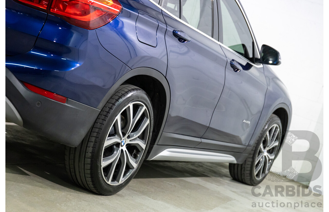 10/2017 BMW X1 xDrive25i (AWD) F48 MY18 4d Wagon Mediterranean Blue Metallic Turbo 2.0L