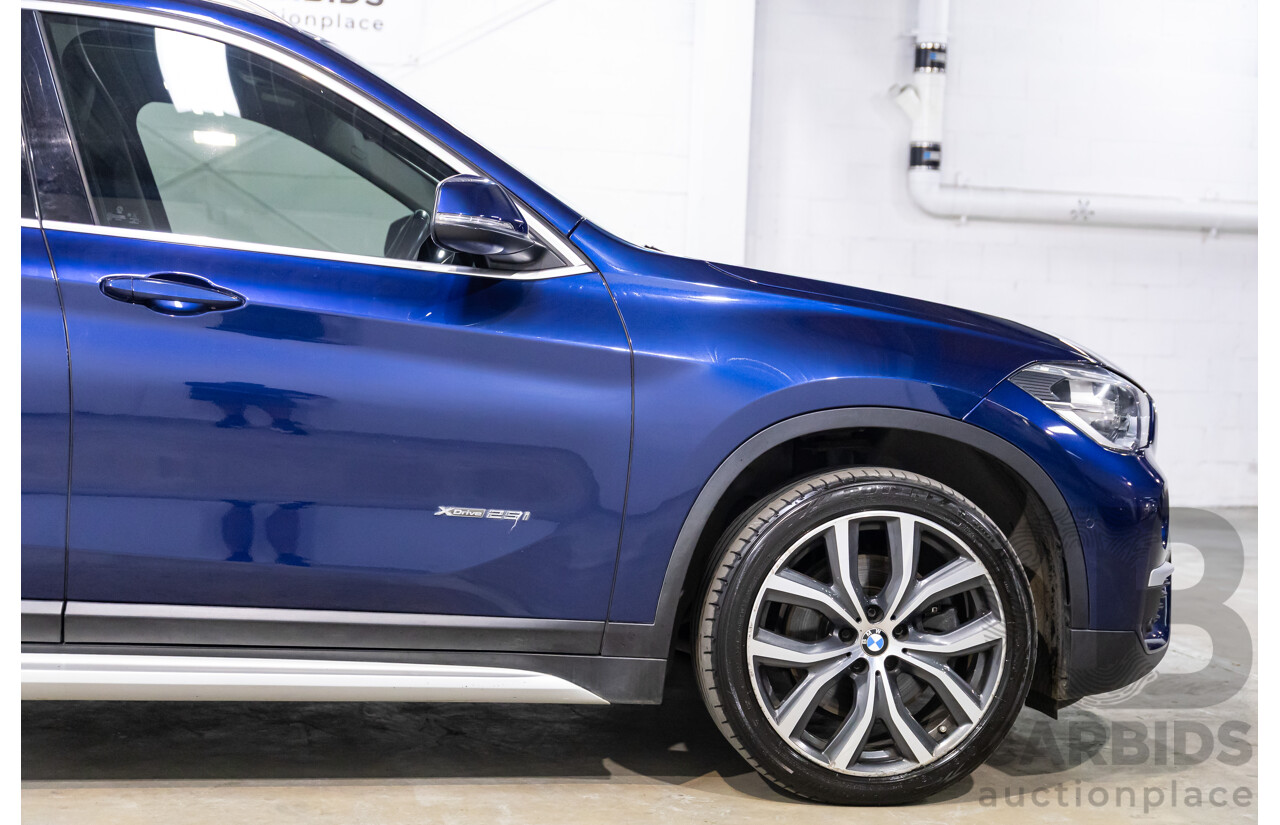 10/2017 BMW X1 xDrive25i (AWD) F48 MY18 4d Wagon Mediterranean Blue Metallic Turbo 2.0L