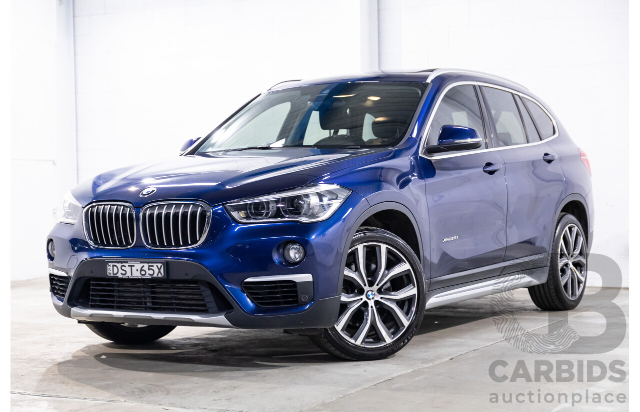 10/2017 BMW X1 xDrive25i (AWD) F48 MY18 4d Wagon Mediterranean Blue Metallic Turbo 2.0L